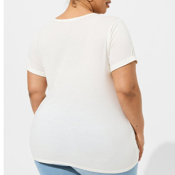 Torrid Plus Size 3 (3X 22/24) Rolling Stones Floral Tongue Distressed T Shirt‎ - Picture 2 of 2